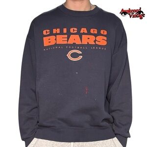 Vintage Chicago bears NFL crewneck sweatshirt navy paint splatter
Size L